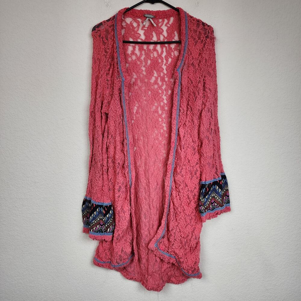 BKE Vintage XL Sheer Cardigan Sweater